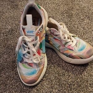 Vans Rainbow Swirl Sneakers Retro-Inspired Design